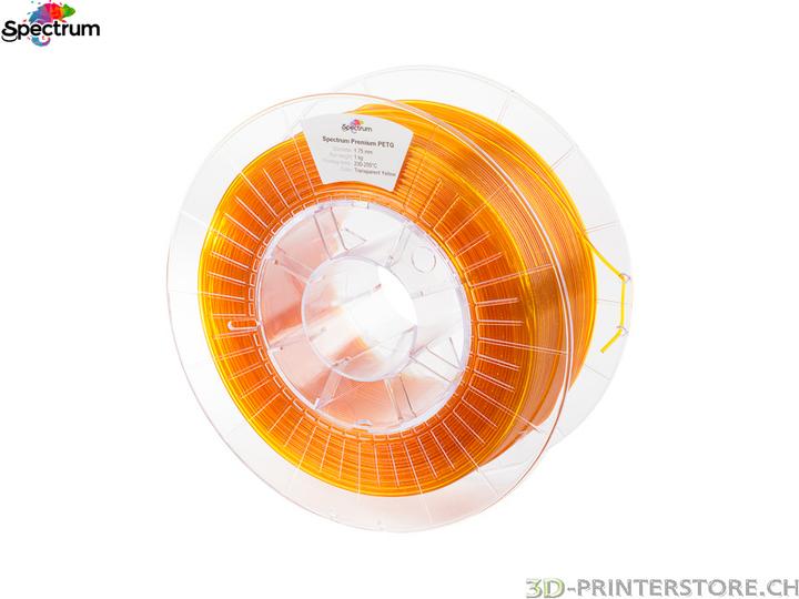 Produktbild Filament PETG transparent orange 1.0kg 2.85mm (PETG, 2.85 mm, 1000 g, Orange)