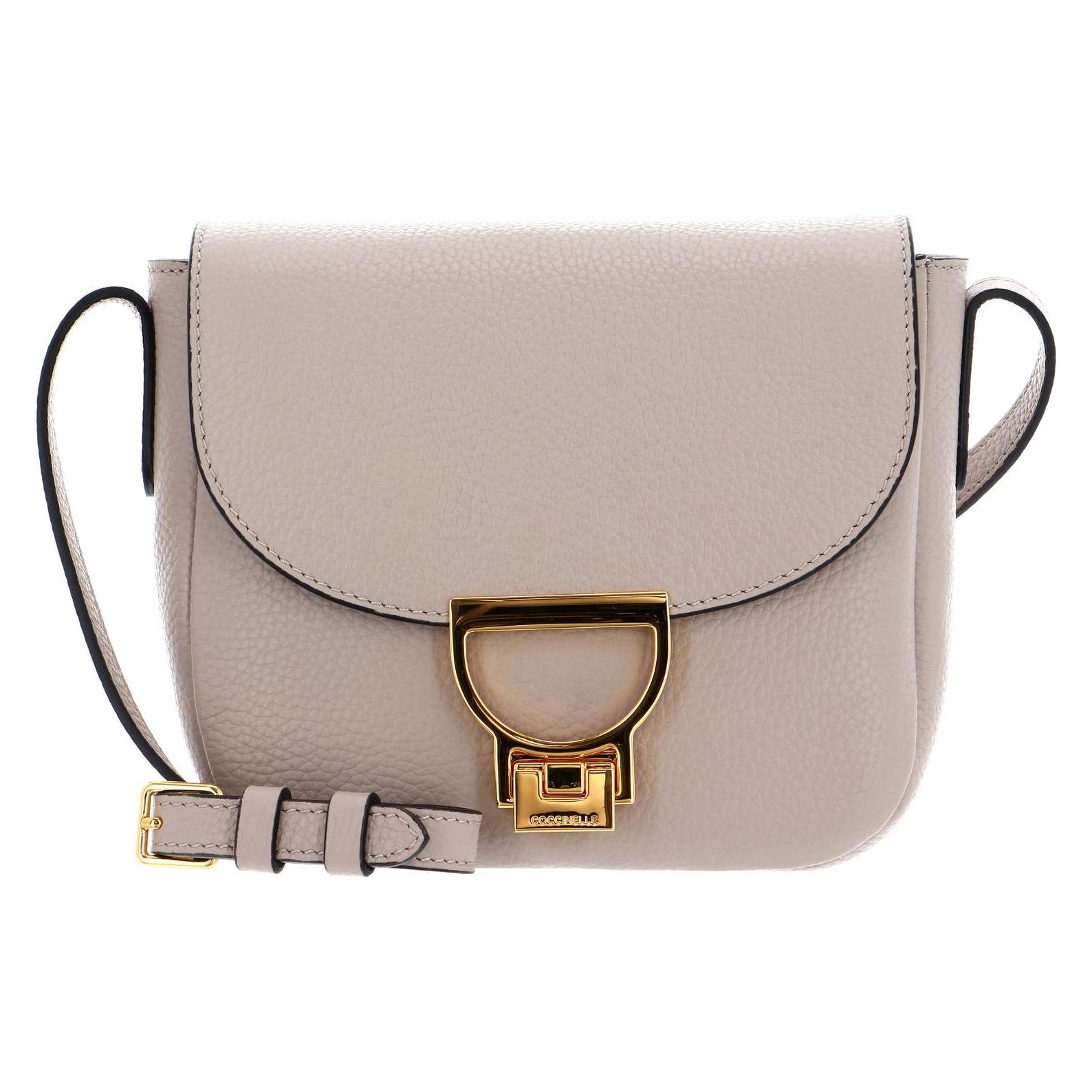 Coccinelle, Damen, Handtasche, Arlettis Handbag Grained Leather, Beige