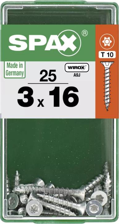 Produktbild Spax DIY Universal Senkkopf T-STAR plus VGW WIROX A9J 4x20 M 100 St. (100 Schrauben pro Stück)