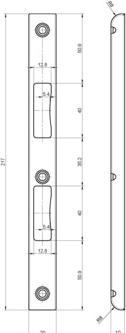 Produktbild MSL Hauptschliessblech ProfiFlex-BV-40341 (Schliessblech)