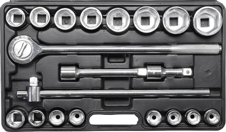 Immagine prodotto BGS Serie di bussole 20 mm (3/4") 19 - 50 mm 20 pz. (19 mm, 21 mm, 22 mm, 23 mm, 24 mm, 26 mm, 27 mm, 30 mm, 32 mm, 34 mm, 36 mm, 38 mm, 41 mm, 46 mm, 48 mm, 50 mm)