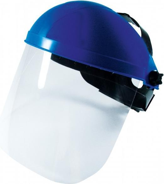 Elmag - Schermo facciale incolore, acetato 1mm e antiappannamento, inclusa protezione per la fronte,