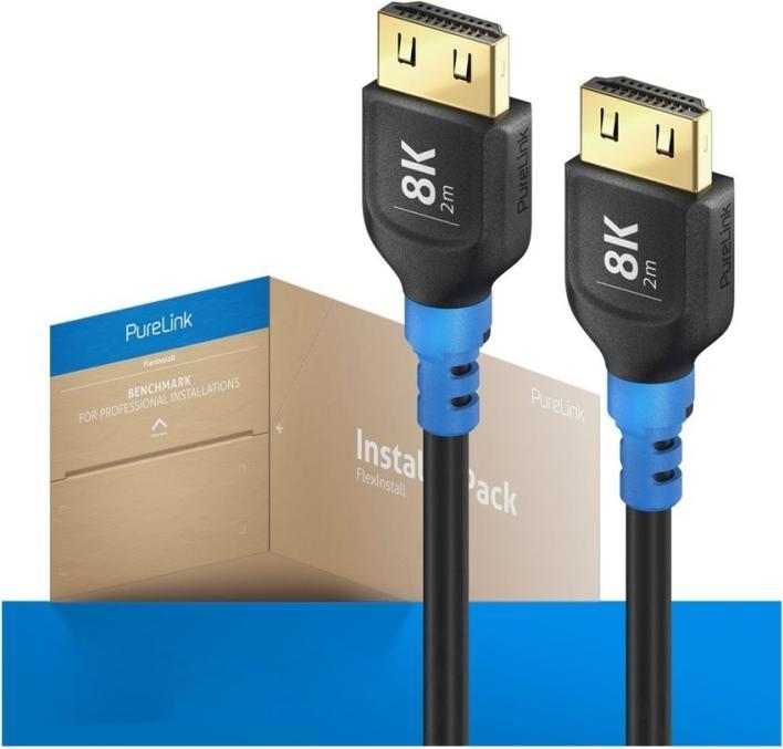 Actual product image Purelink FlexInstall HDMI cable 8K 48Gbps 2.00m - Installer Pack 20 pcs. (2 m)