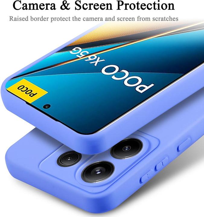 Image du produit Cadorabo Housse pour Xiaomi Poco X6 TPU en silicone avec protection liquide (Xiaomi Poco X6)