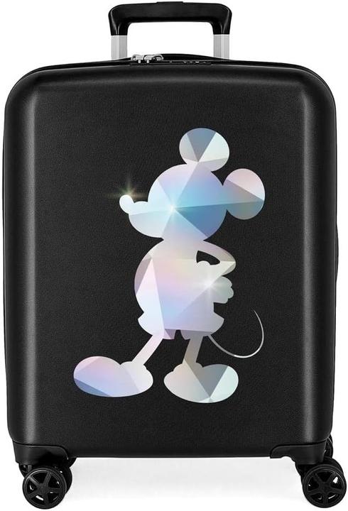 Actual product image Disney Special Shine Mickey Comic Adjustable Toiletry Case with Spinner Wheels and Combination Lock