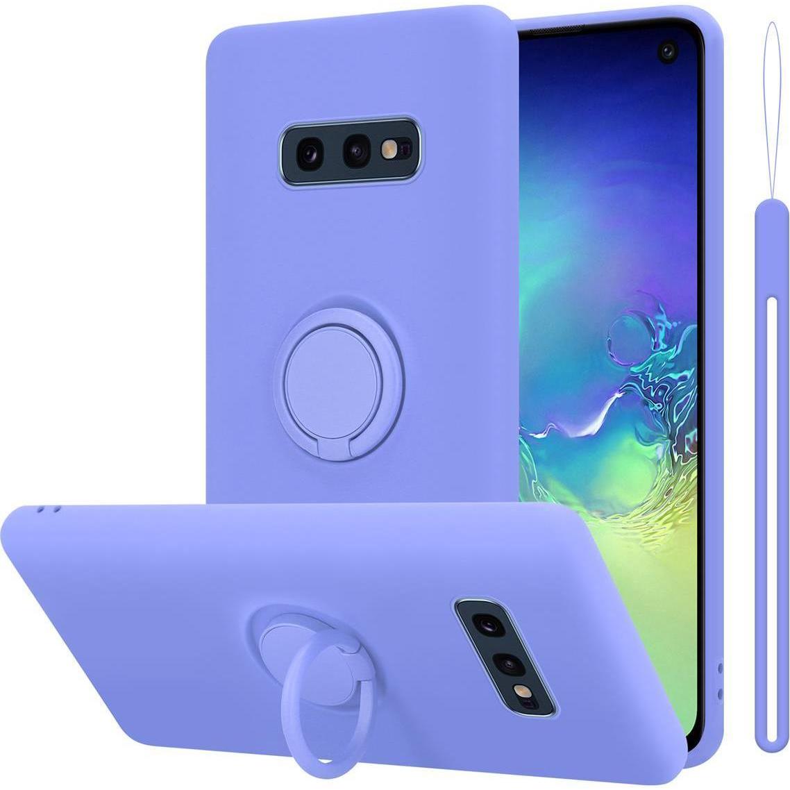 Cadorabo TPU Liquid Ring Silicone Case Hülle (Samsung Galaxy S10e), Smartphone Hülle, Violett