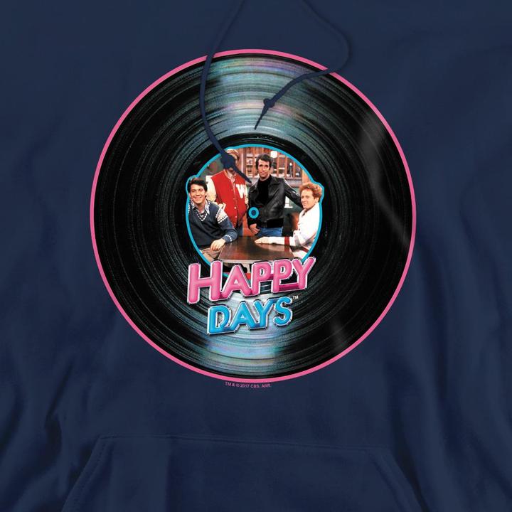 Produktbild Happy Days On the Record Kapuzenpullover (XL)