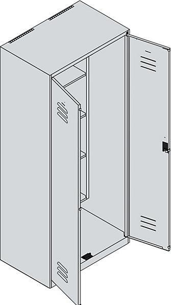 Actual product image C+P Classic PLUS cleaning locker (80 cm, 185 cm)
