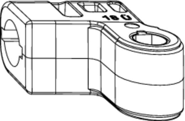 Maco Scissor bearing bracket 130kg silver