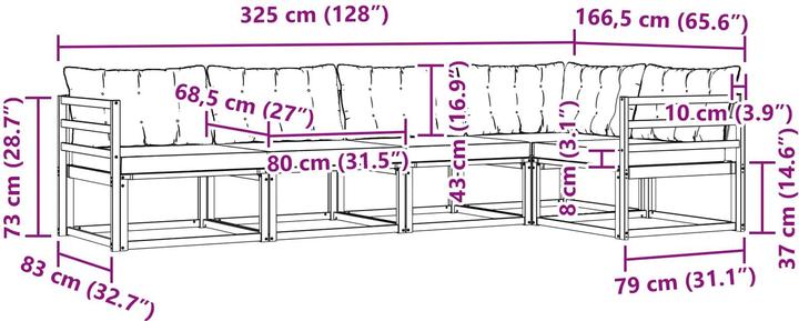 Produktbild vidaXL Gartenmöbel Set