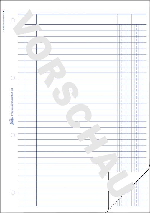 Produktbild Avery Kolonnen-Durchschreibbuch (50x)