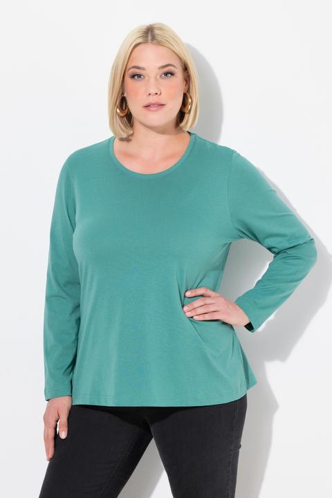 Produktbild Ulla Popken Shirt, Slim, Rundhalsausschnitt, Langarm (62)
