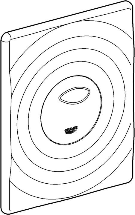Actual product image Grohe Cover plate SURF for replacement alpine white