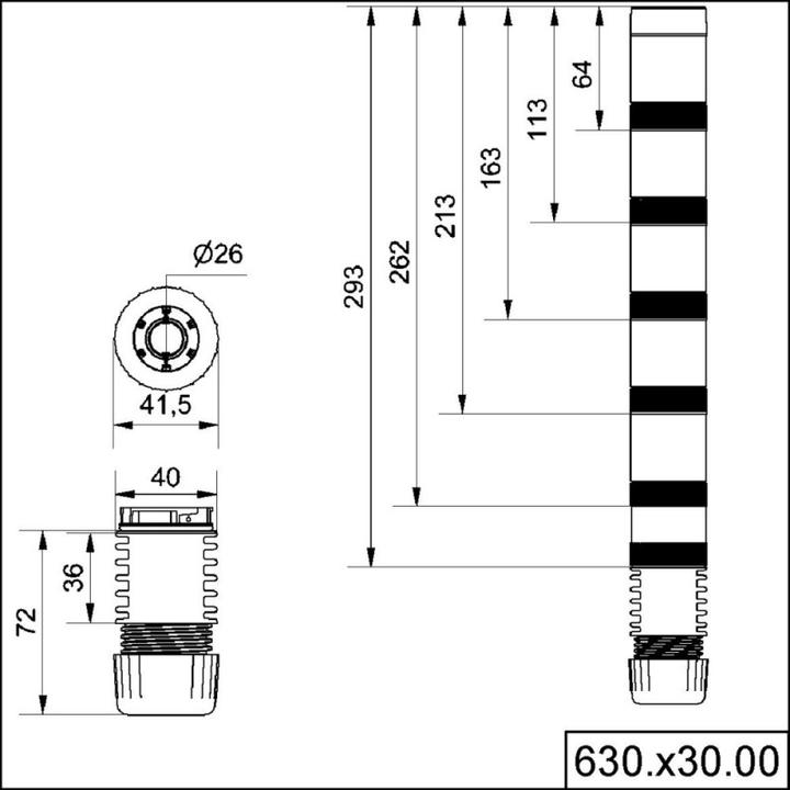 Image du produit Werma Adapter KS40 Tube Grey