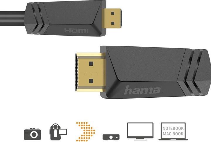Produktbild Hama HDMI (Typ A) — micro HDMI (Typ D) (1.50 m, HDMI, 2.0b)