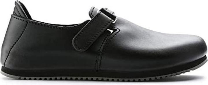 Actual product image Birkenstock Clog Linz Superlauf, natural leather, black, narrow, size 41 (41)