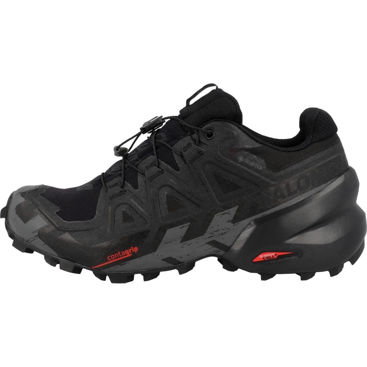 Salomon, Damen, Laufschuhe, Speedcross 6 GORE-TEX (37 1/3), Schwarz