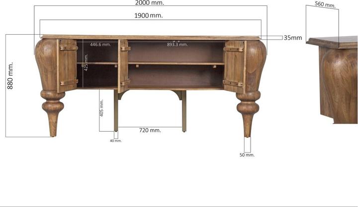 Image du produit Kare Design Sideboard Muse 200x88cm