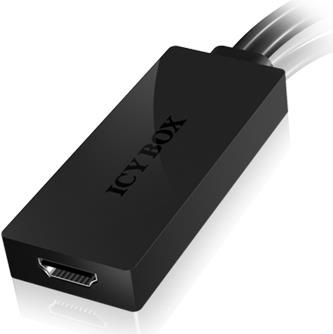 Produktbild Icy Box USB 2.0 & VGA zu (HDMI, 22 cm)