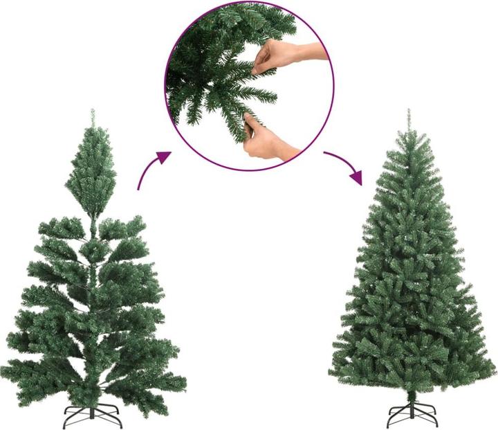 Produktbild VidaXL Künstlicher Weihnachtsbaum Tannenbaum Christbaum Kunstbaum 300 LEDs 240cm (240 cm)
