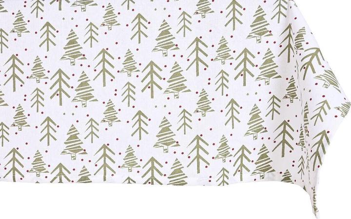 Esprit Fleckenabweisende geharzte Tischdecke Home Weiss grün Beige (5 Stücke)