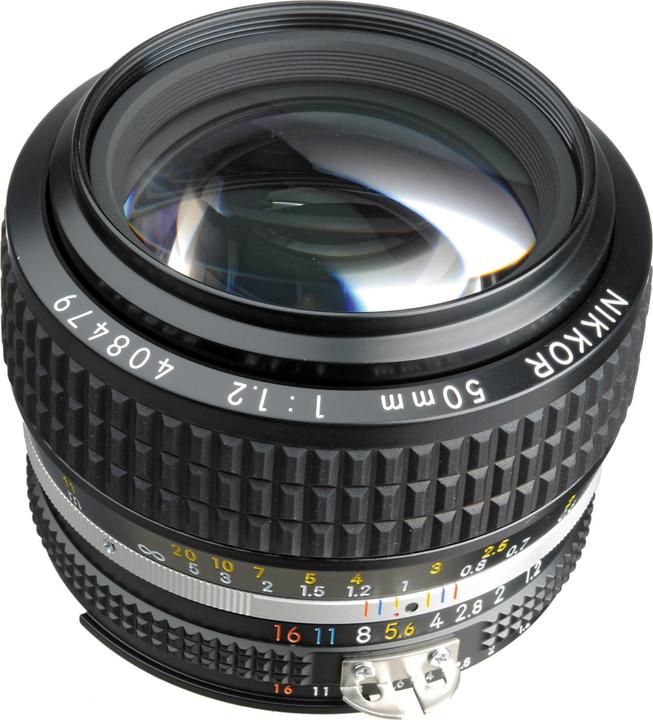 Image du produit Nikon Objectif à mise au point manuelle MF 50mm f/1.2 AIS (Nikon F, Plein format)