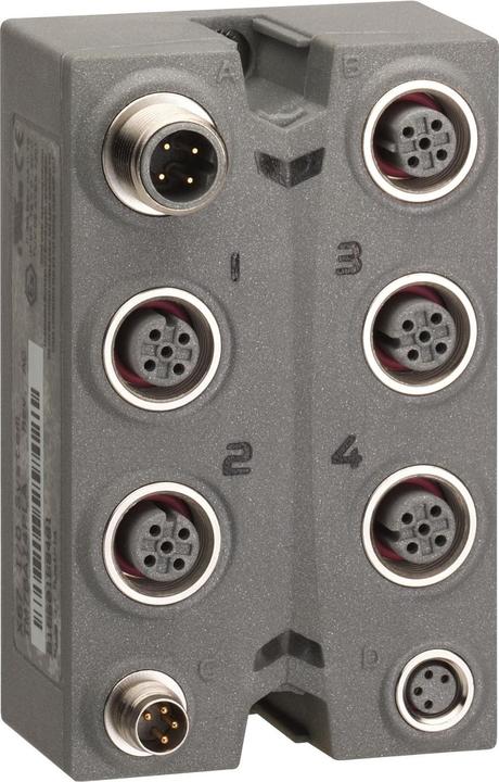 Actual product image Schneider Electric Extension block, TM7, IP67, 4 RTD inputs, M12 plug connector TM7BAI4TLA