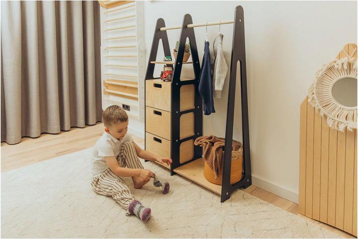 Immagine prodotto Duck Woodworks Armadio per bambini con cassetti