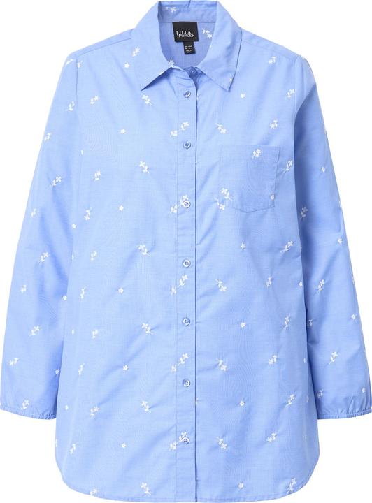 Immagine prodotto Ulla Popken camicia, ricamo floreale, taglio ad A, colletto, manica lunga (54)