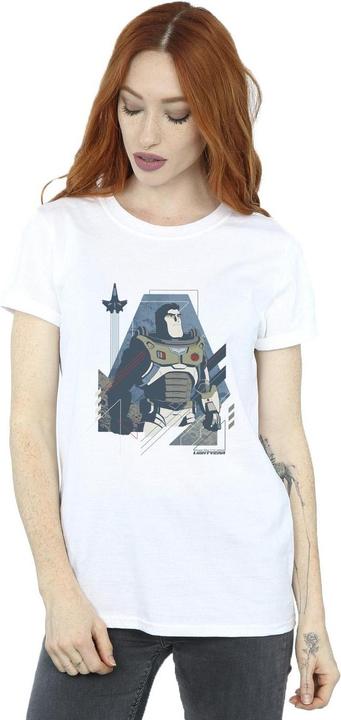 Actual product image Disney Womens/Ladies Lightyear Look To The Stars Cotton Boyfriend T-Shirt (XXL)