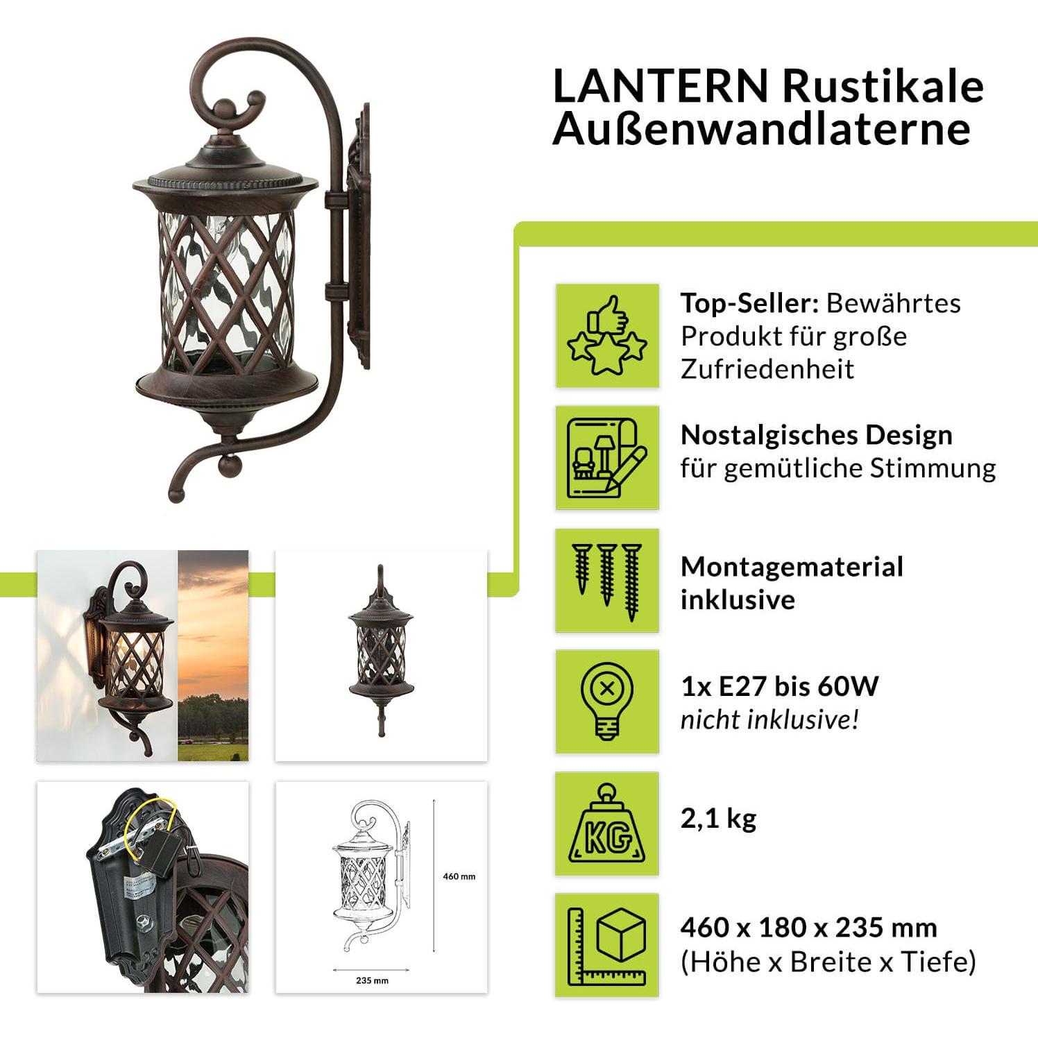 Thumbnail - Licht-Erlebnisse, Gartenbeleuchtung, Lantern (E27, IP23)
