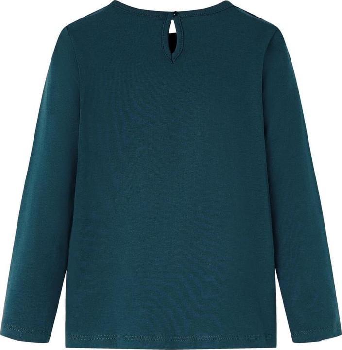Produktbild vidaXL Kinder-Langarmshirt Dunkelgrün 92,Material: 95 % Baumwolle (92)