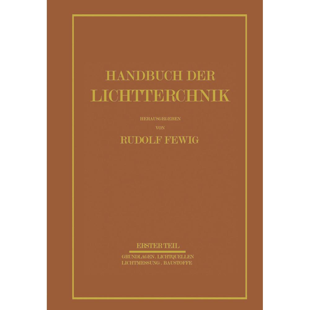 Handbuch der Lichttechnik, Fachbücher
