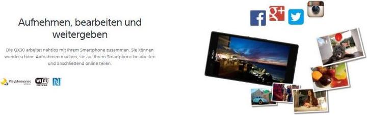 Actual product image Sony Dsc-Qx30 (1/2,3'')