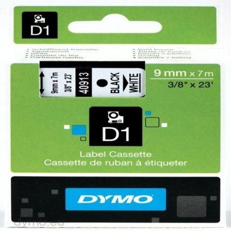 Actual product image Dymo taśma S0720680 (black on white) type D1 (0.90 cm, Black, White)