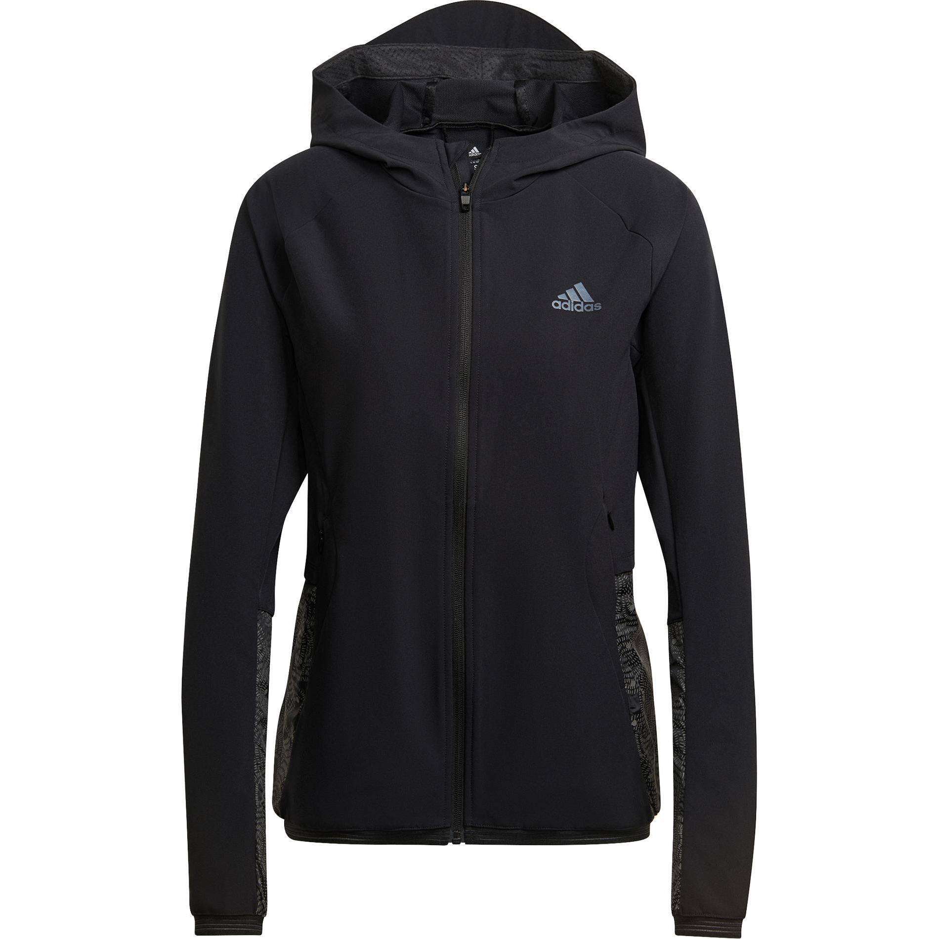 adidas, Damen, Laufjacke, Fast Radically Reflective Run (L), Schwarz, L