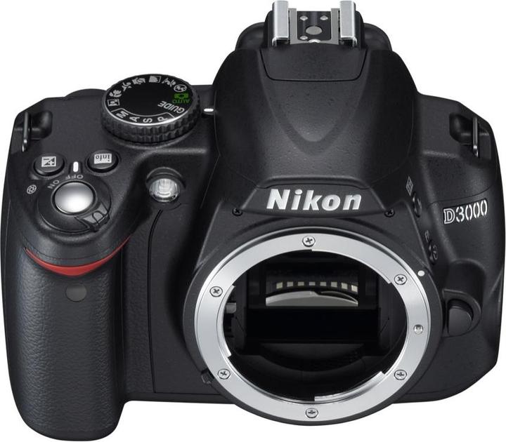 Actual product image Nikon D3000, 10.2 MPixel, SLR, Body (DX)