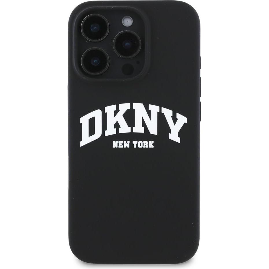 Thumbnail - DKNY DKHMP16XSNYACH iPhone 16 Pro Max 6.9" czarny/black hardcase Silicone White Printed Logo MagSafe (Apple iPhone 16 Pr...
