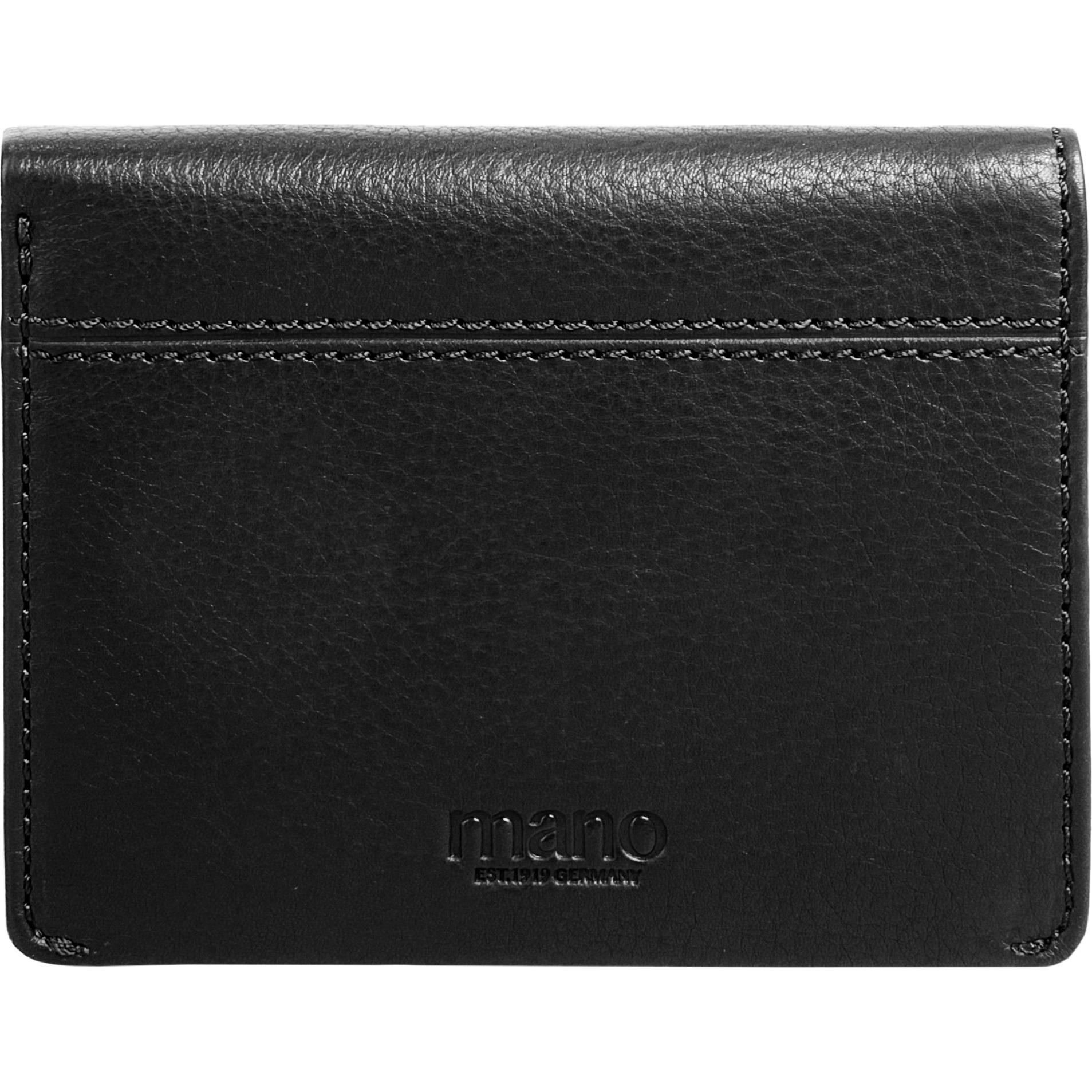 Mano, Herren, Portemonnaie, Geldbörse DON MONTEZ, Schwarz