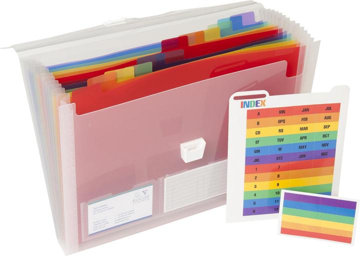 Produktbild Exacompta Crystal Fächermappe mit Griff (A4, 1 x)