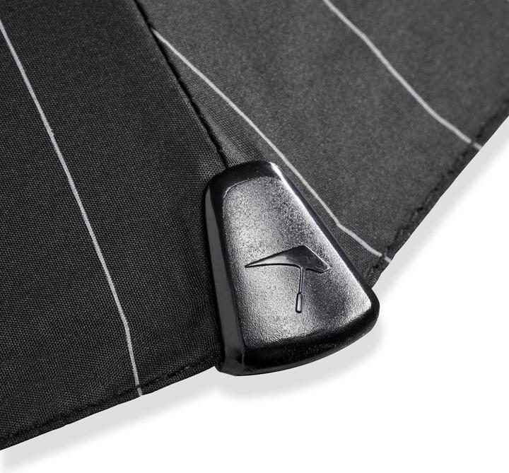 Produktbild Senz Mini Automatic Deluxe Foldable Storm Regenschirm, Pin Stripes Schwarz