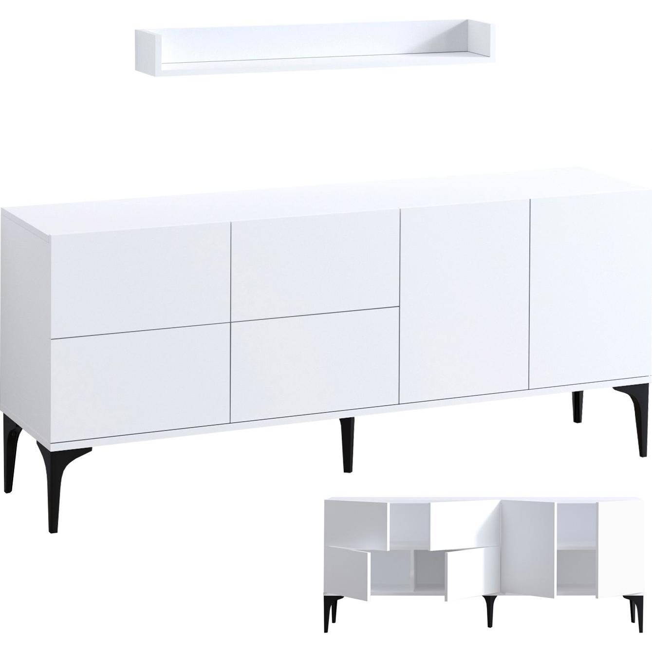 Kalune Design, Kommode + Sideboard, Felix (180 x 80 x 40 cm)