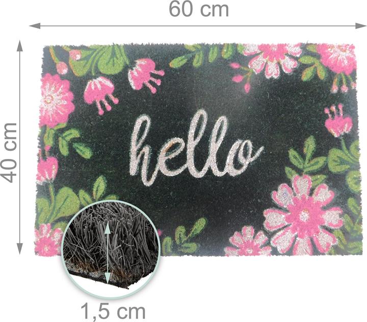 Actual product image Relaxdays doormat (60 x 40 cm)