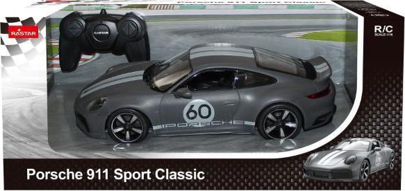 Produktbild Rastar R/C 1:16 Porsche 911 Sport Classic Grey (94900)