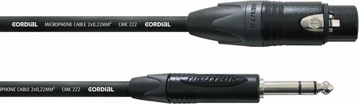 Actual product image Cordial CPM 2.5 FV - Studio cable / Sym. Jack connection cable NEUTRIK (2.50 m, 6.3mm jack, XLR)