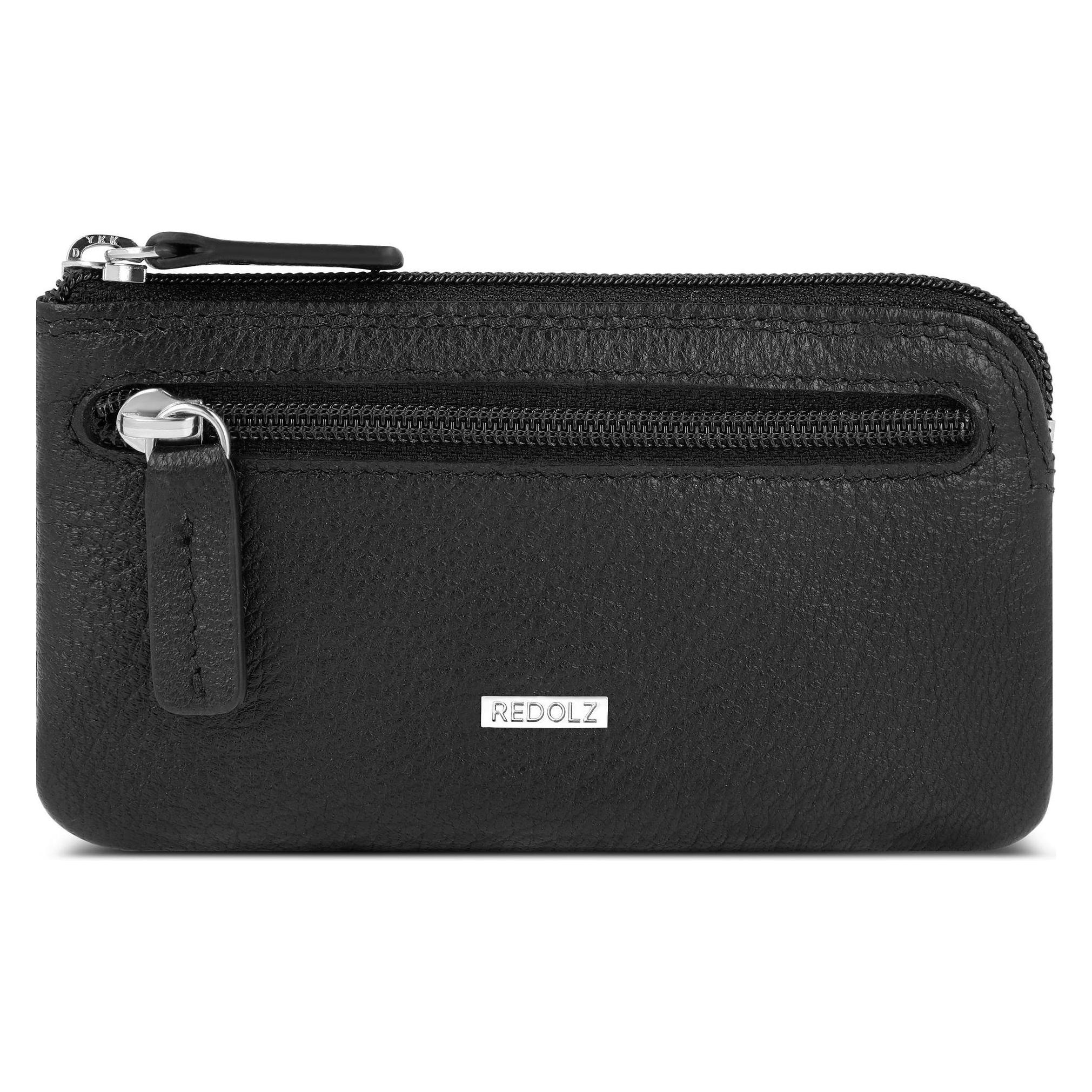 Redolz, Herren, Portemonnaie, Leather Essentials Schlüsseletui Leder 11.5 Cm, Schwarz