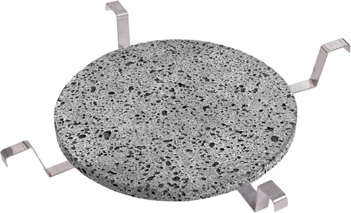 Actual product image BBQ Master Lava stone round with holder L Pro