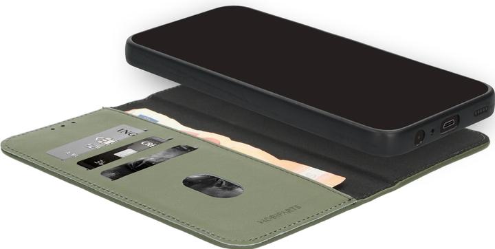Actual product image Mobiparts Leather 2 in 1 Wallet Case Apple iPhone 16 Green (Apple iPhone 16)