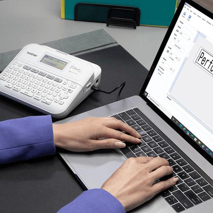 Produktbild Brother Etiquetadora - Rotuladora Electrónica De Sobremesa Pt-D410 (180 dpi)