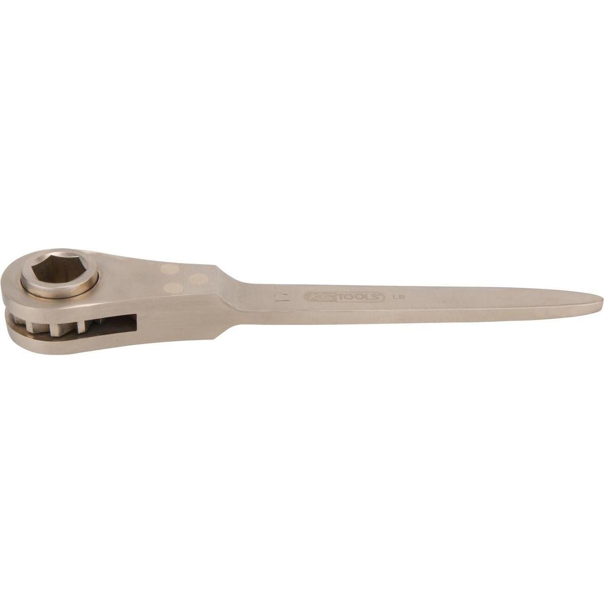 KS Tools, Ratsche, BRONZEplus Bauknarre, 6-kant, mit Zentrierspitze 27 mm